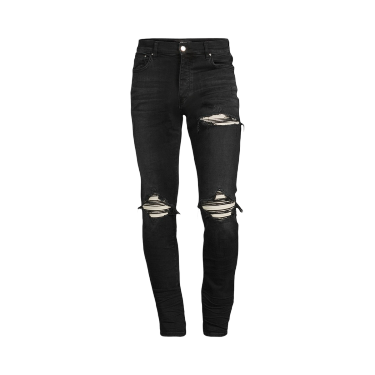 パンツ AMIRI MX1 denim Black jeans W30 Amiri Black Distressed MX1 Jeans – Savonches