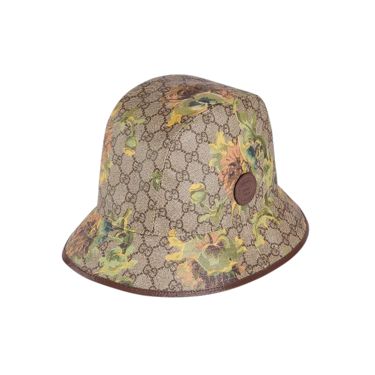 GUCCI FLORAL CAMOUFLAGE PRINT BUCKET HAT CanLuxHub