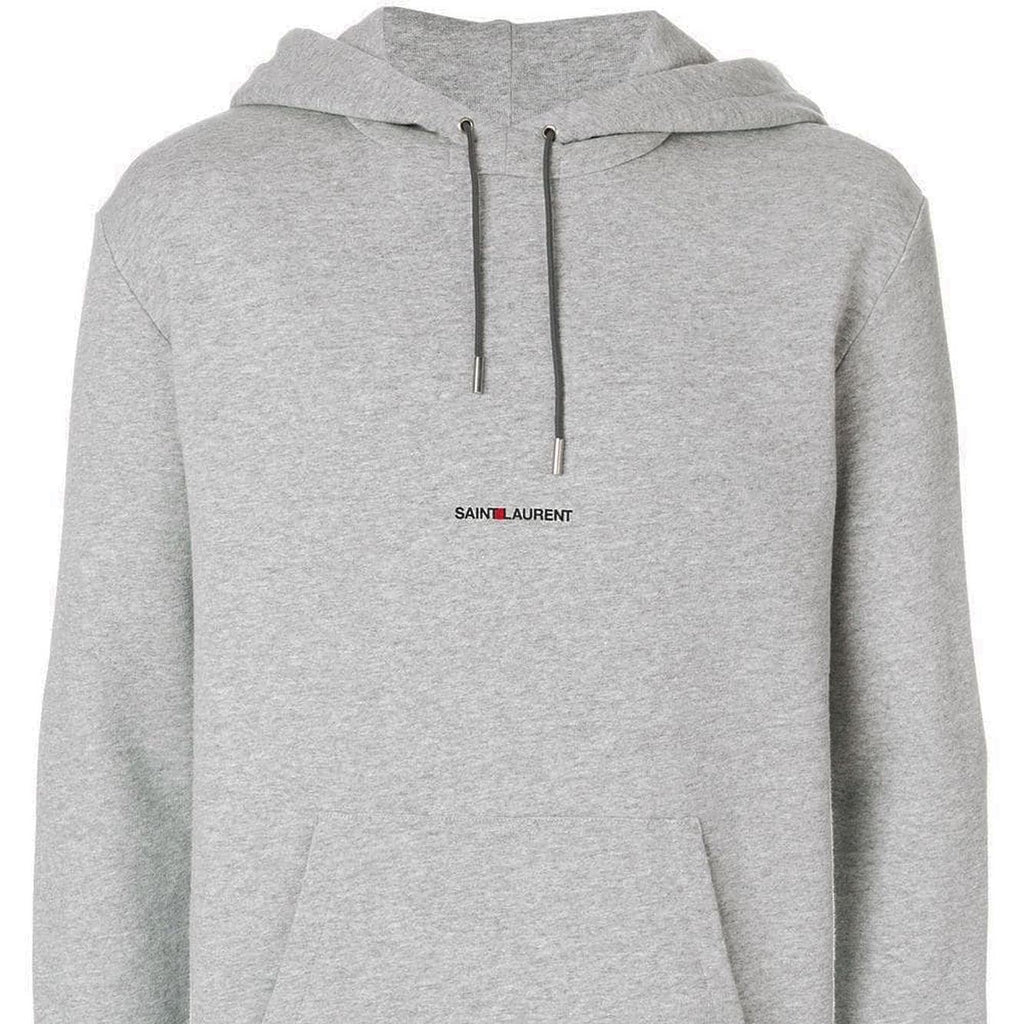 Saint laurent deals logo hoodie