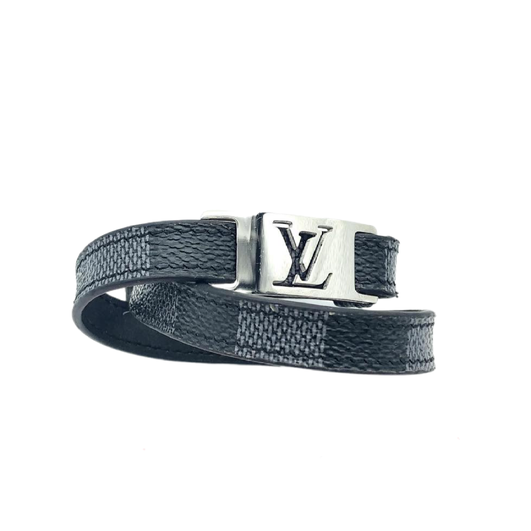 Louis Vuitton - Sign It Bracelet - Damier Canvas - Graphite - Size: 19 - Luxury