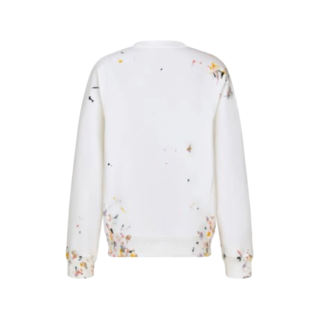 Dior Logo Paint Spots Oversized T-shirt in White for Men